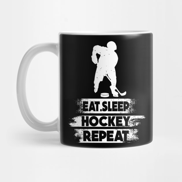 Eat Sleep Ice Hockey Repeat by rhazi mode plagget